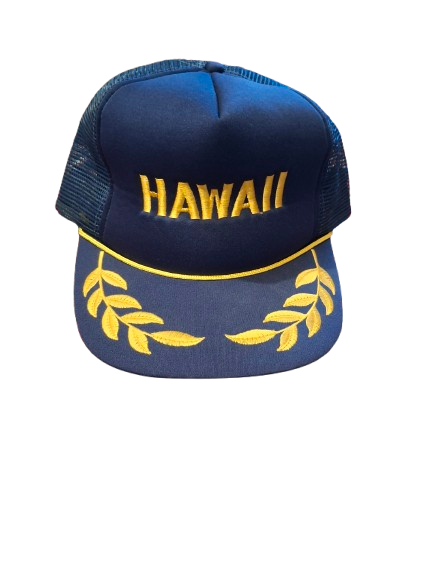 hawaii trucker cap navy